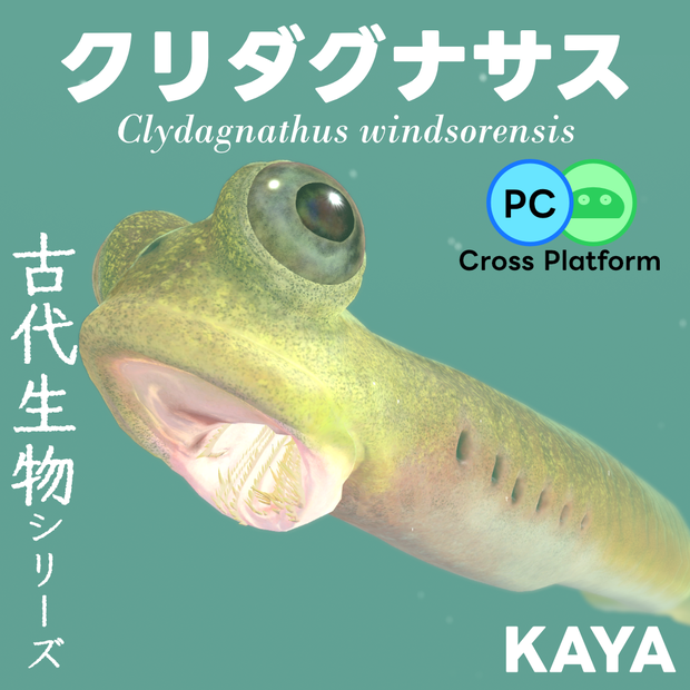【オリジナル3Dモデル】クリダグナサス（Clydagnathus）コノドント