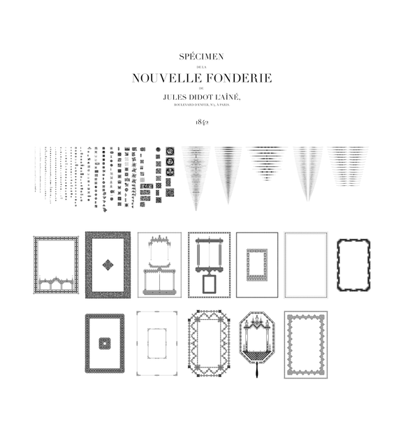 装飾活字【PNGエディション】SPÉCIMEN DE LA NOUVELLE FONDERIE DE JULES DIDOT（1842）