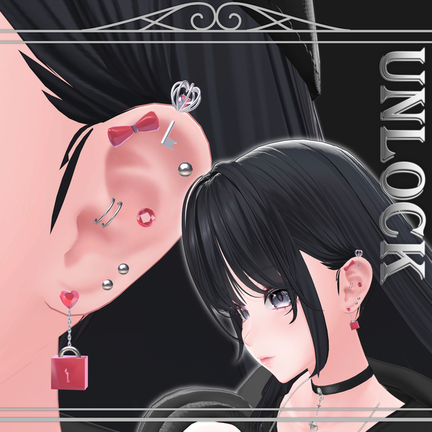 【7Avatar,MA対応】UNLOCK(VRChat想定)