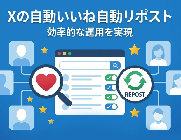 X (旧ツイッター)自動RT＆いいね【自動化】