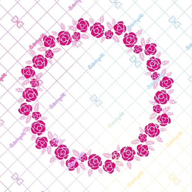 アイコンリング10色セット（薔薇）