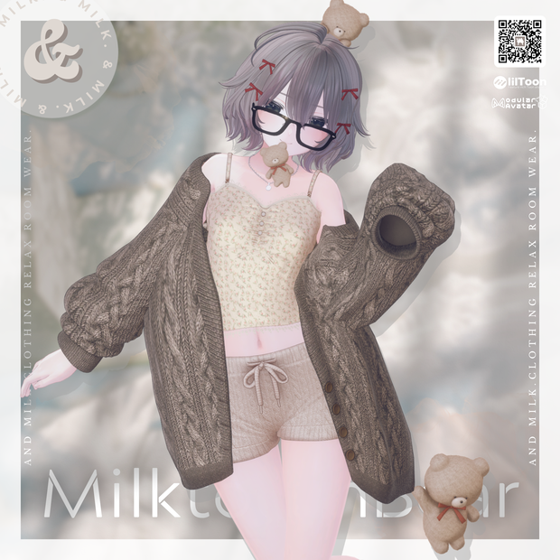 【複数アバター対応】𝙼𝚒𝚕𝚔𝚝𝚘𝚞𝚌𝚑𝙱𝚎𝚊𝚛【#andMILKvrc】