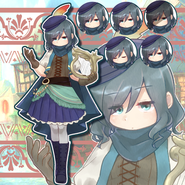 【立ち絵素材】ダウナー系ジト目バード