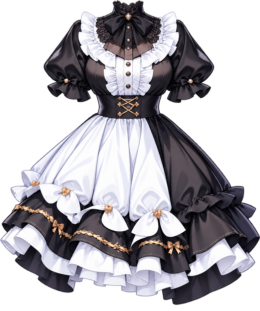 メイド服風と、靴
