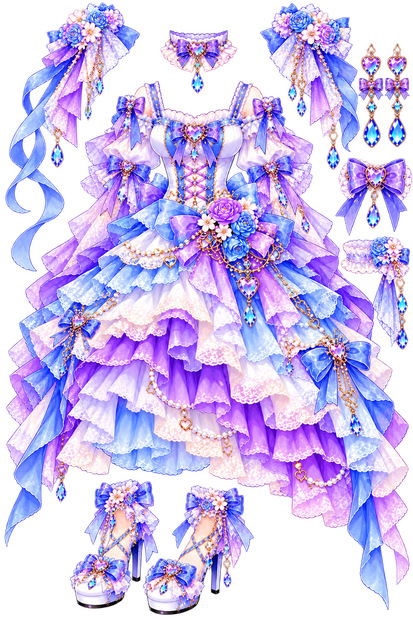 リボンのドレスセット