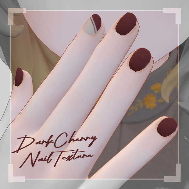 【無料】DarkCherry Nail Texture【Marycia-マリシア-専用】