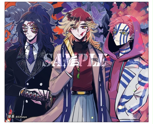 上弦鬼 壱 弐 参 マウスパッド ささ工房ショップ Booth