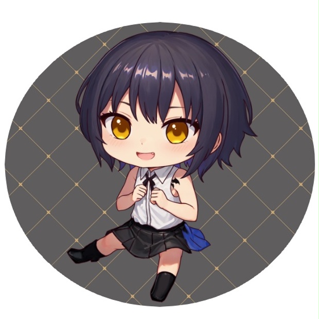 お出かけ仕様ミニクッション - 黒月まる公式グッズ - BOOTH