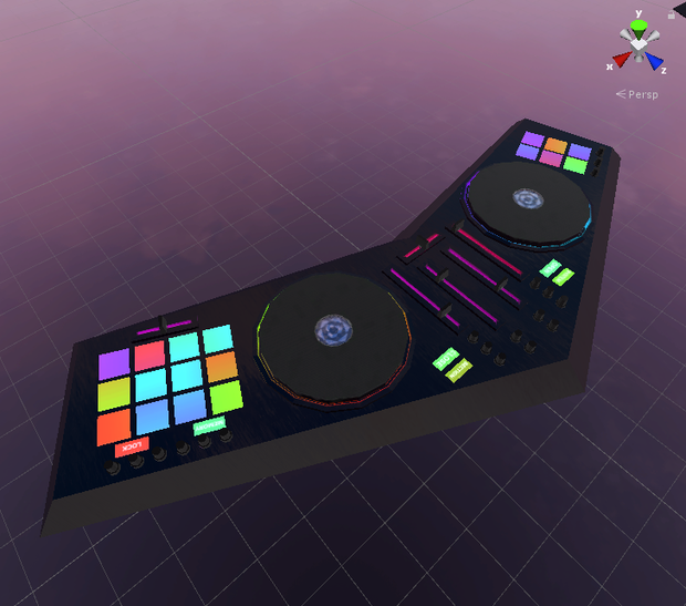 手に装着できるDJブース 【VRChat想定】