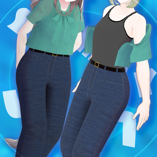 【4アバター対応】 SummerOutfitVol.1 【VRChat向け衣装モデル】