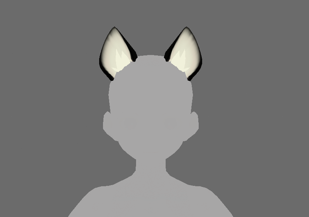 Cute little cat ears ( VRoid hair preset accessory)
