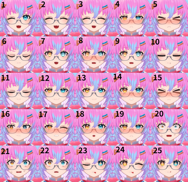 【表情エモート】チセ-chise- 50個パッケージ