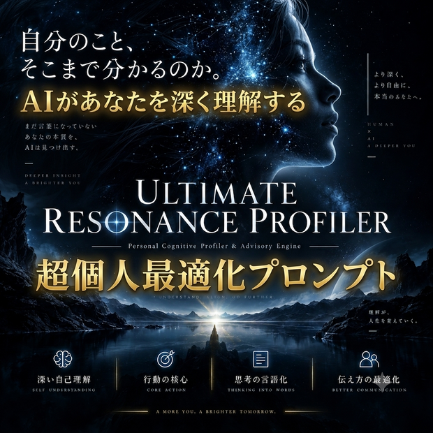 ULTIMATE RESONANCE PROFILER｜AIがあなたを理解し続ける超個人最適化プロンプト