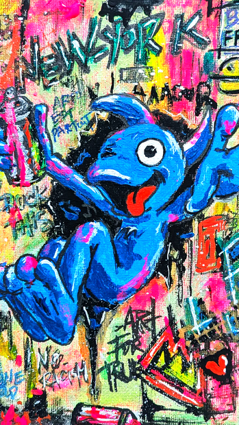 Blu was here