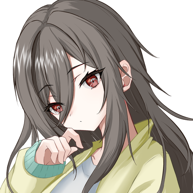 膝上立ち絵 フリー 素材 少女 ミステリアス　