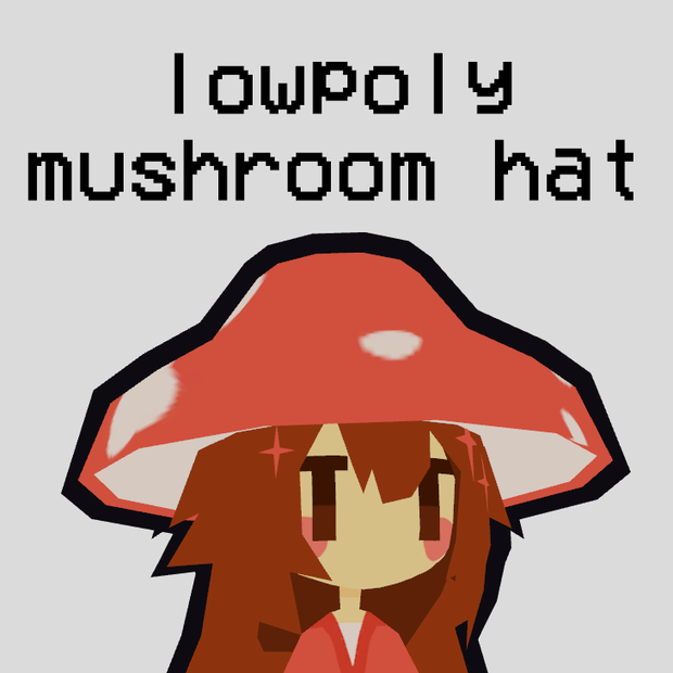 LowPoly Mushroom Hat