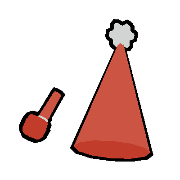 LowPoly Party Hat & Horn