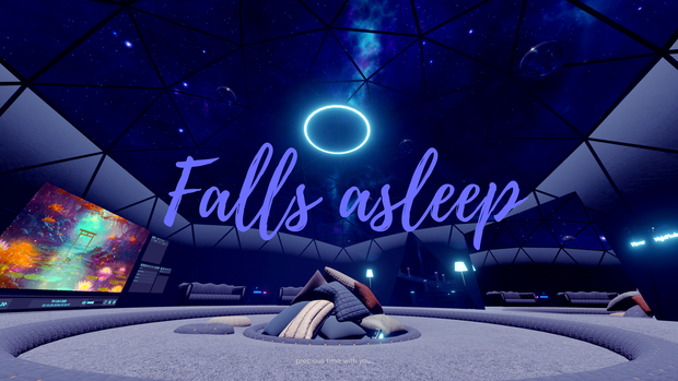 Falls asleep