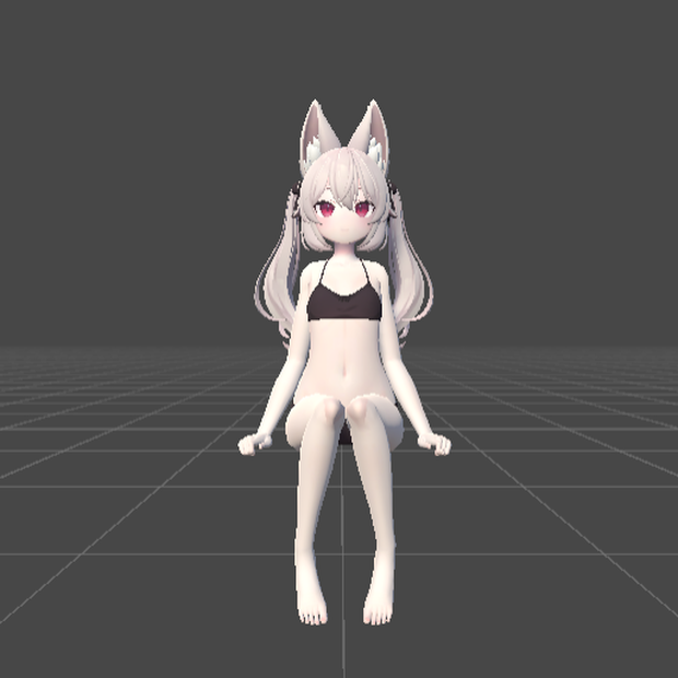 【VRChat】女の子座りポーズ