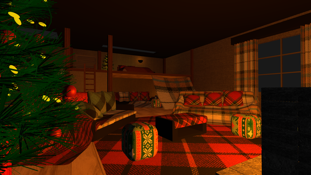 vrc world ワールド 暖炉の部屋 fireplace room