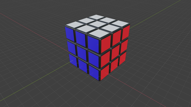 無料DL可【blenderファイル】立方体パズル