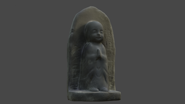 【無料、商用可】お地蔵様　3Dモデル