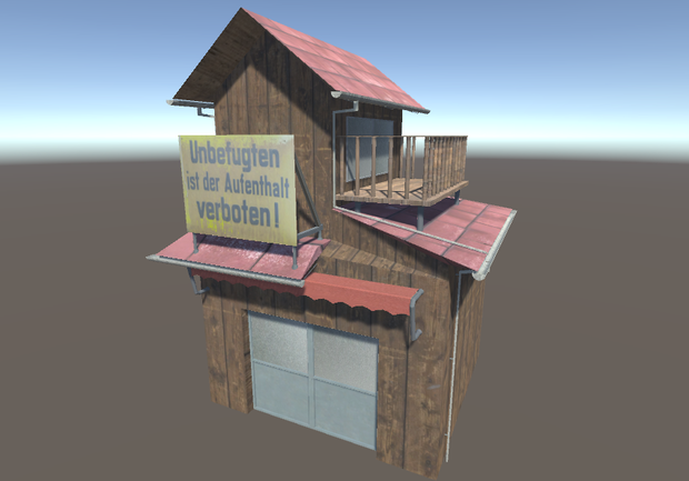 【3Dモデル】二階建ての木造住宅