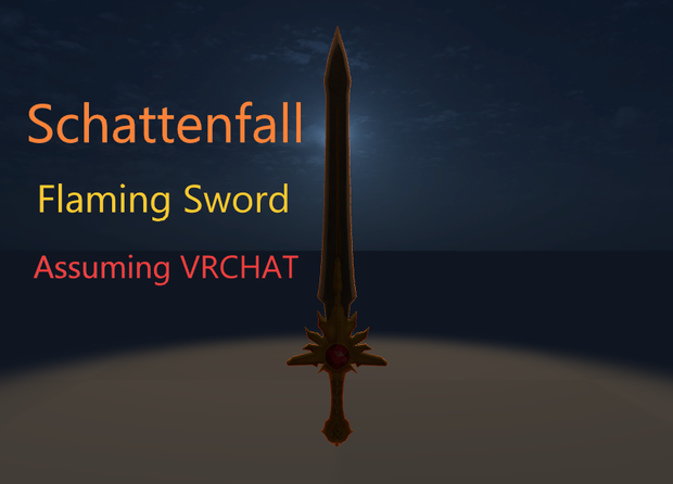 Flaming Sword【VRChat想定】