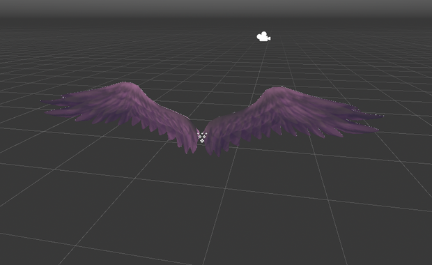 Colorable Animated Feather Wings + Particles