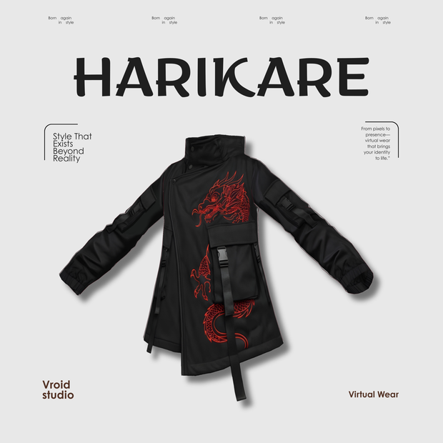 【VRoid Texture & Custom Item】くろドラゴンストリート