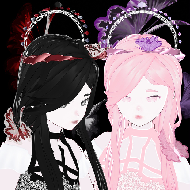【VRoid】Hair preset 「butterfly land」