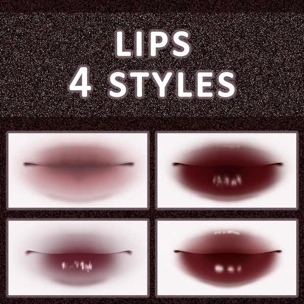 【VRoid】Plump lips pack「yummy」