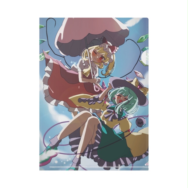 東方プロジェクト　こいし　フラン　水着　美少女　クリアファイル　VY3 東方Projectクリアファイル こいし(画:しゃろーむぷりん) -あに