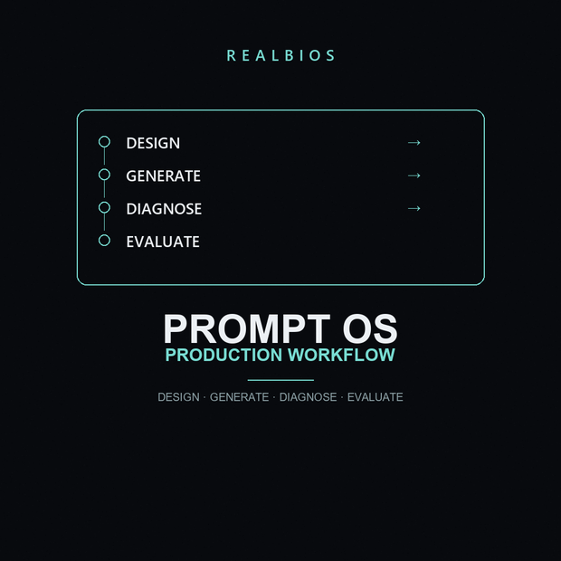 RealBios Prompt OS｜設計・生成・診断・評価の制作ワークフロー