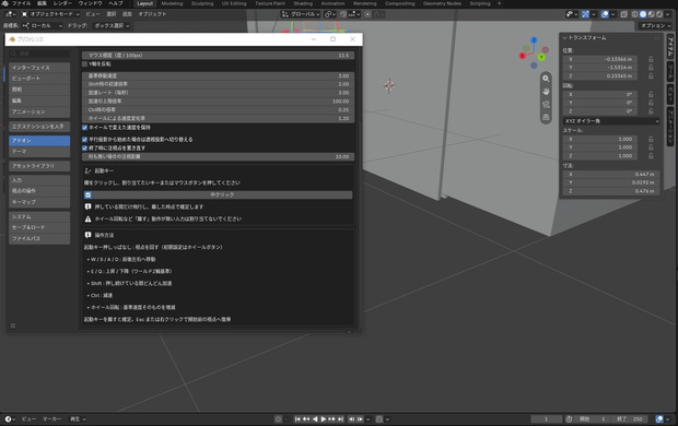 WASD Flythrough Navigation