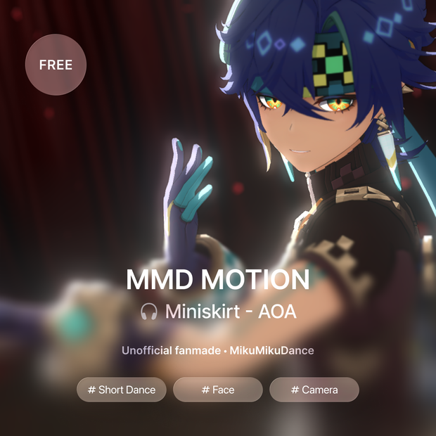 [モーション配布 / Motion DL] Miniskirt [Short]