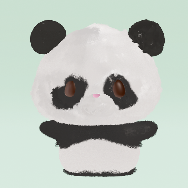 あんぱん｜かわいい３Ｄモデル（ぱんだキャラ）