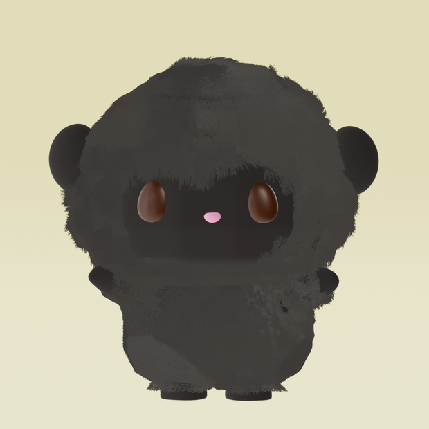 ごりふく｜かわいい３Ｄモデル（ごりらキャラ）