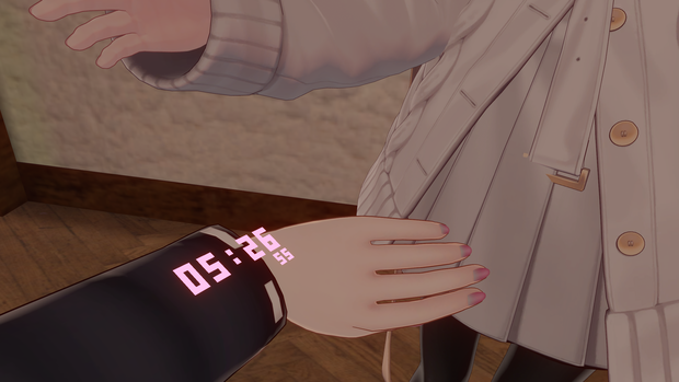 【MA対応】VRChat用 現実が見える時計