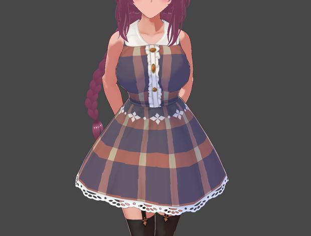 Purple Plaid Dress