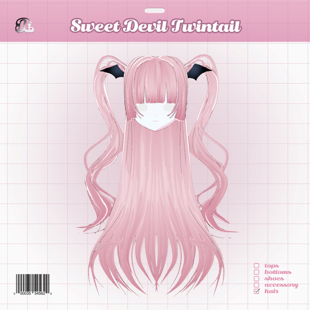 SweetDevilTwinTail 𝜗𝜚 小悪魔ハーフツイン