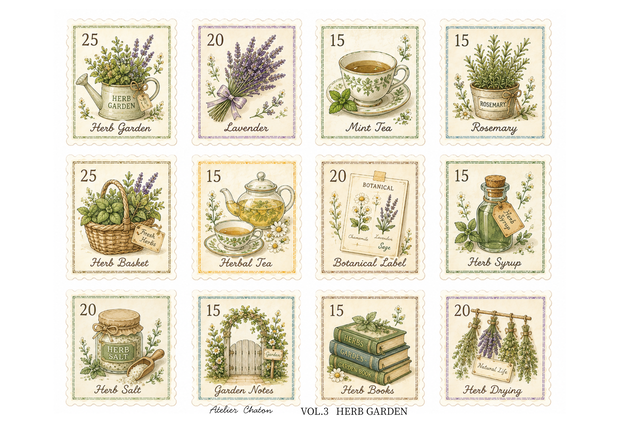 HERB GARDEN Stamp Collection Vol.3