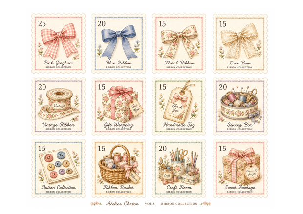 RIBBON  COLLECTION Stamp Collection Vol.6