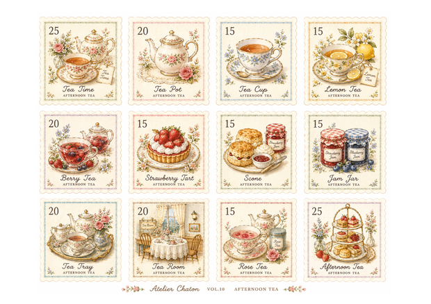 AFTERNOON TEA Stamp Collection Vol.10