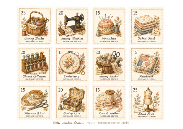 HANDMADE SEWING Stamp Collection Vol.12