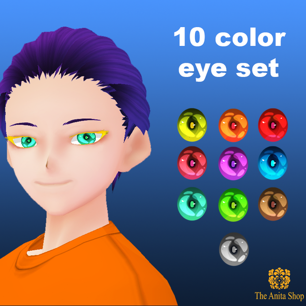 10 color eye set | VROID