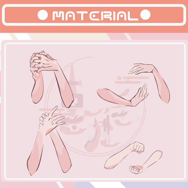 【無料素材PNG】HAND-3-手部-3-手-3