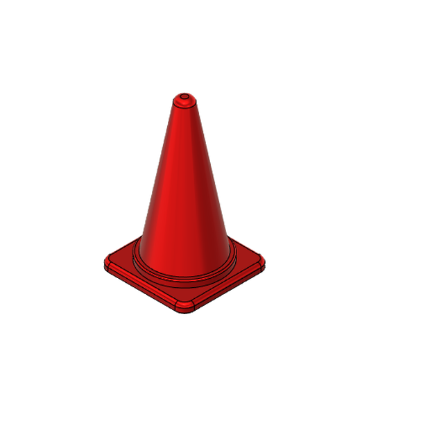 3Dモデル　カラーコーン【STL】