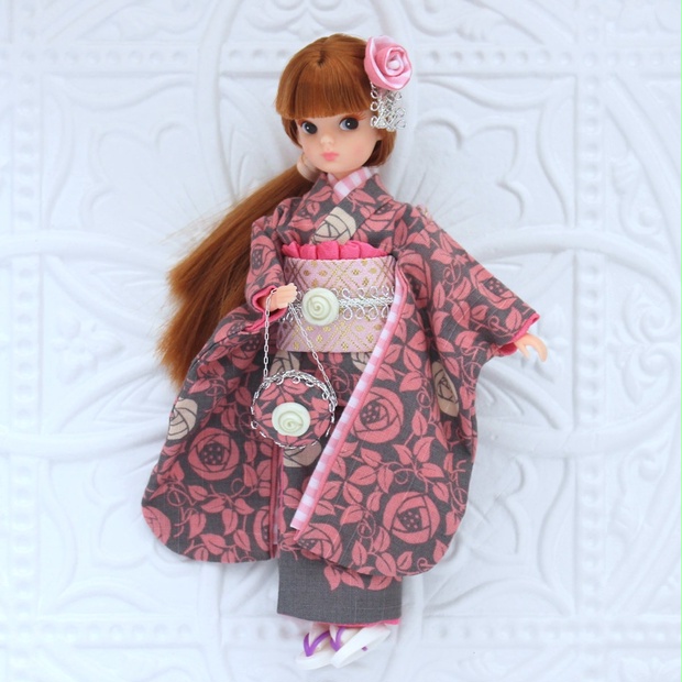 Rose Mela doll  復刻版リカちゃん　振袖セット　着物