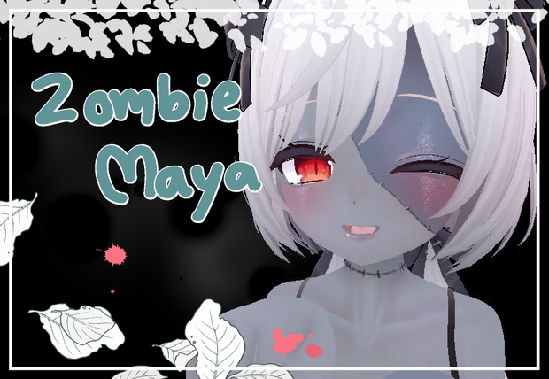 Maya zombie make up body texture